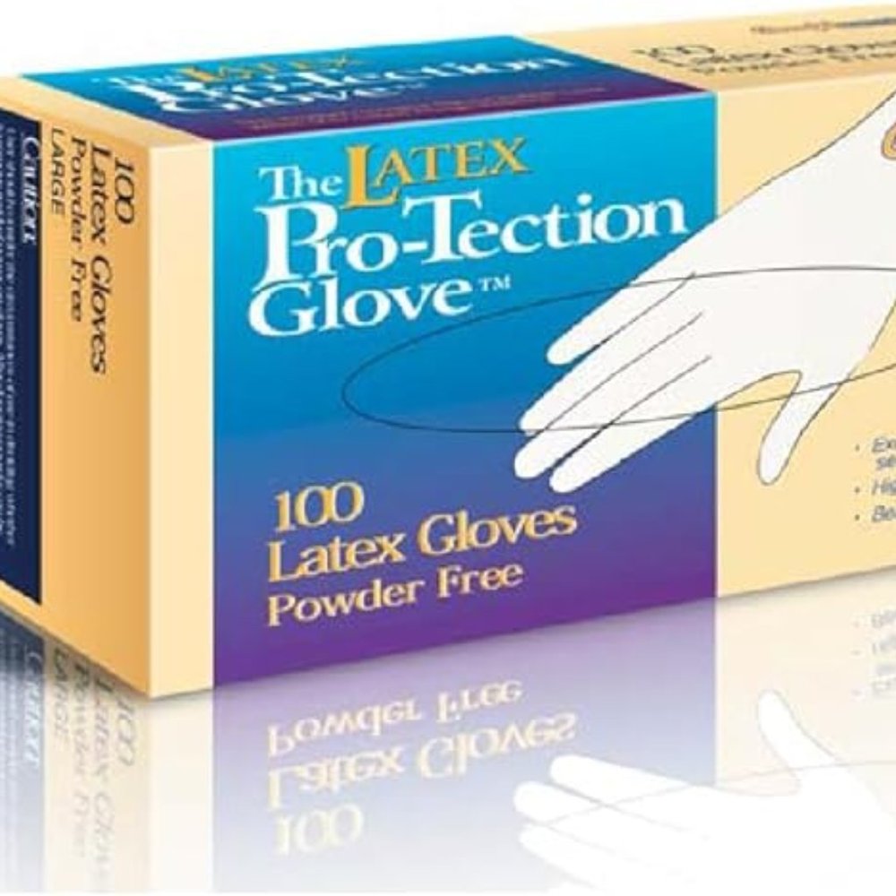 COMFITWEAR Box 100 Gloves VINYL Powder Free Sheer(.005 Gauge X-LARGE size)